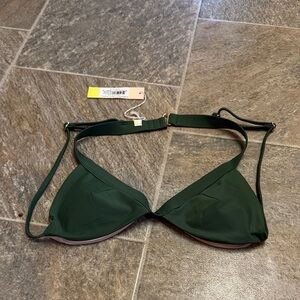 Summersalt Dark Green Bikini Top
